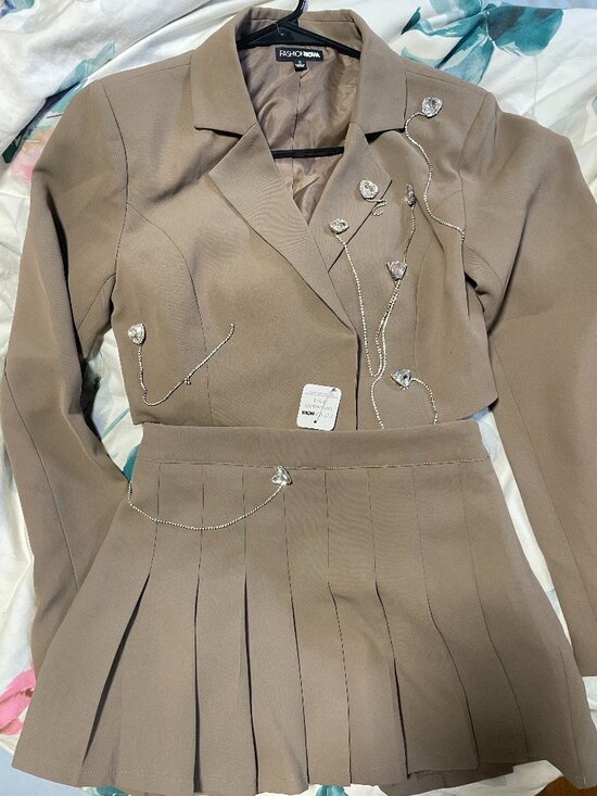 Fashion Nova Blazer Skirt Set size S - Picture 3 of 4